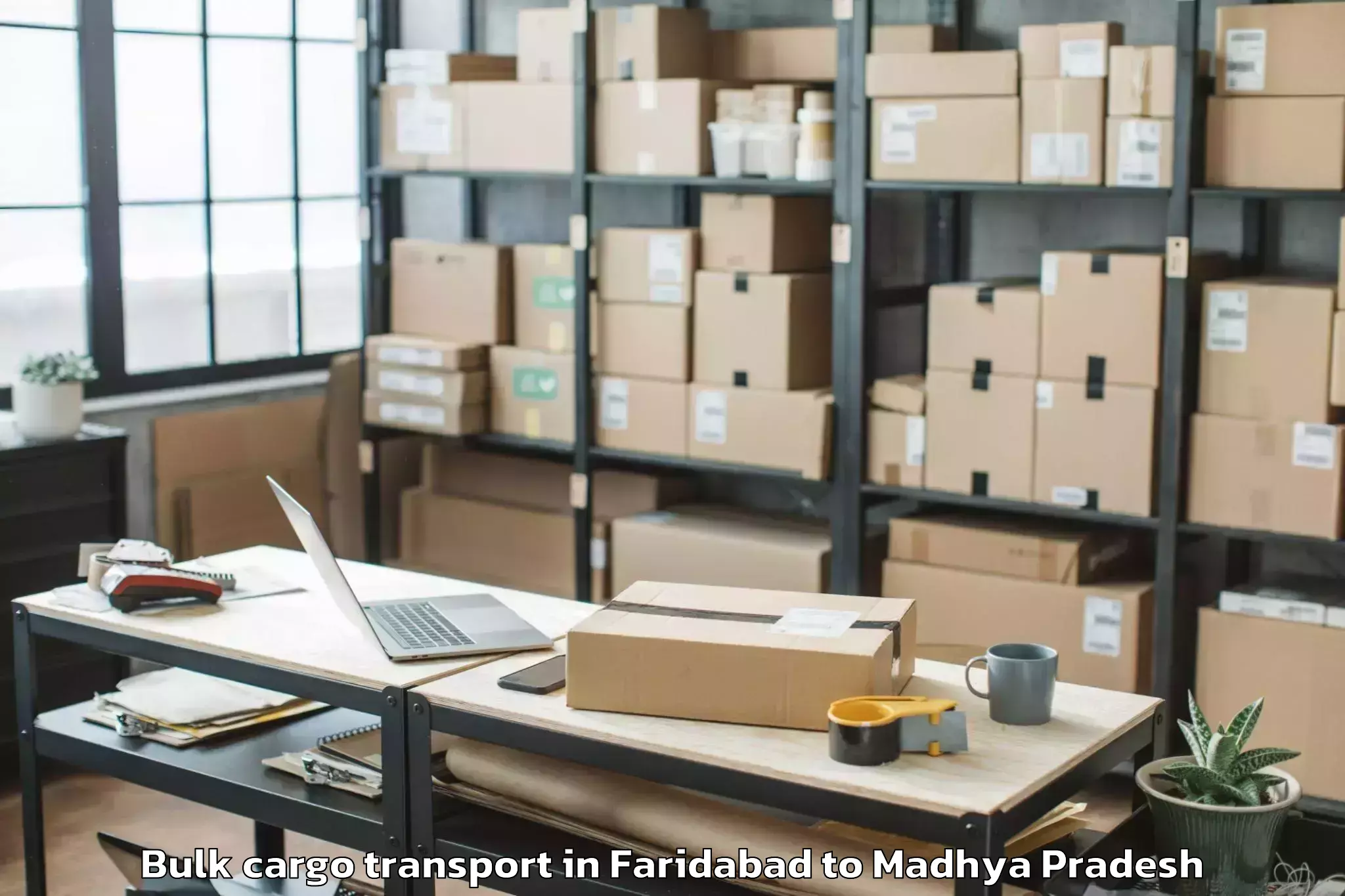 Reliable Faridabad to Ganj Basoda Bulk Cargo Transport